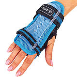 Захист спортивний. наколінники, налокітники, рукавички дитячі ZELART LUX (р-р M, синя), фото 4