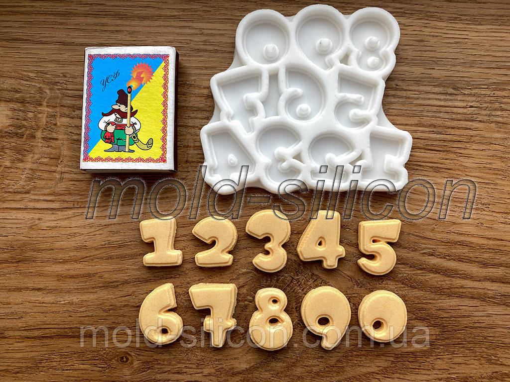 Силіконовий молд "Цифри 12", фото 1