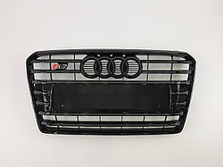 Решітка радіатора Audi A7 2010-2014год Чорна ( в стилі S-Line)