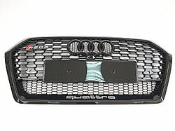 Решітка радіатора Audi Q5 2016-2020год Чорна (в стилі RS)
