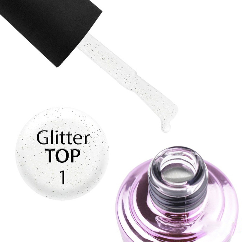 Elise Braun Glitter Top No Wipe № 01 (7 мл)