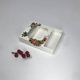 Коробка для пряника, 120*120*30 мм, з вікном, "Калина", фото 2