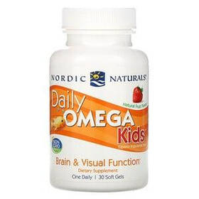 Омега для дітей зі смаком натуральних фруктів Daila Omega Kids Nordic Naturals, 500 мг 30 капсул