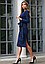 Елегантне жіноче плаття міді приталене тепле ангорове, розмір XS, S, M, чорне, синє, бордове, фото 8