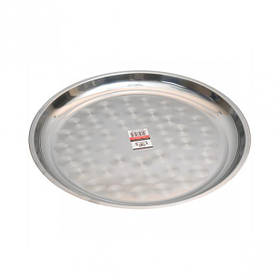 Піднос металевий круглий середній 40см CF-40 KNZ