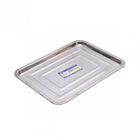 Піднос металевий прямокутний середній 36*27*2см KNZ
