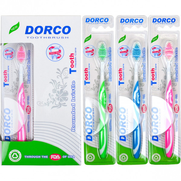 Зубні щітки "Dorco" 18,5 см з гнучкою головкою