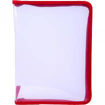 Папка А4 на змійці 305 прозора 3 кольори KNZ, фото 2