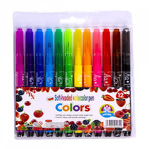 Фломастер - пензлик 12 кольорів "Colors"1818-12 KNZ, фото 4