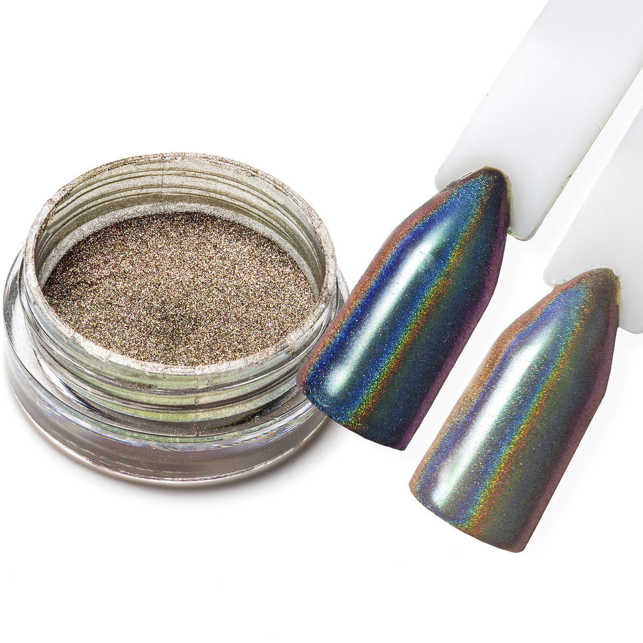 Дзеркальна втирка, пудра Голограмная Павич №9 2 г