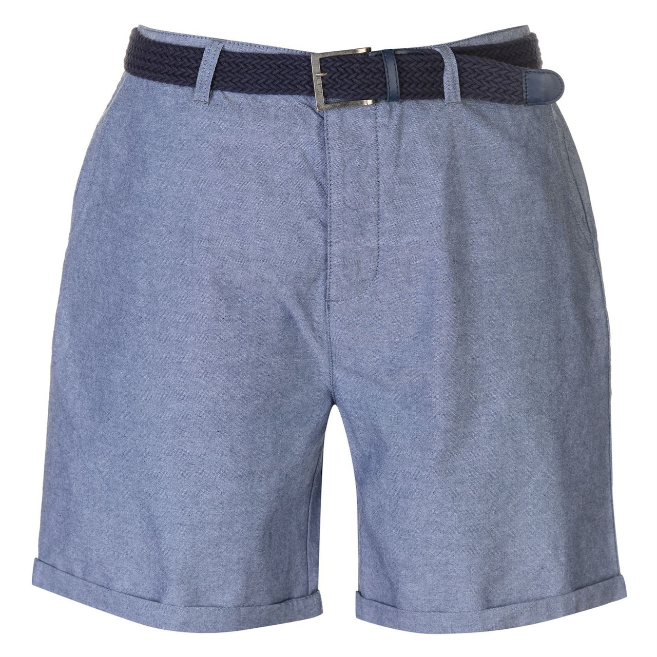 Чоловічі шорти Pierre Cardin Belted Oxford Shorts Mens M Navy Оригінал В наявності!