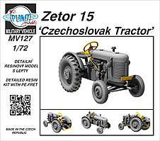 Zetor 15. Збірна модель чохсловацького трактора в масштабі 1/72. CMK 127-MV127