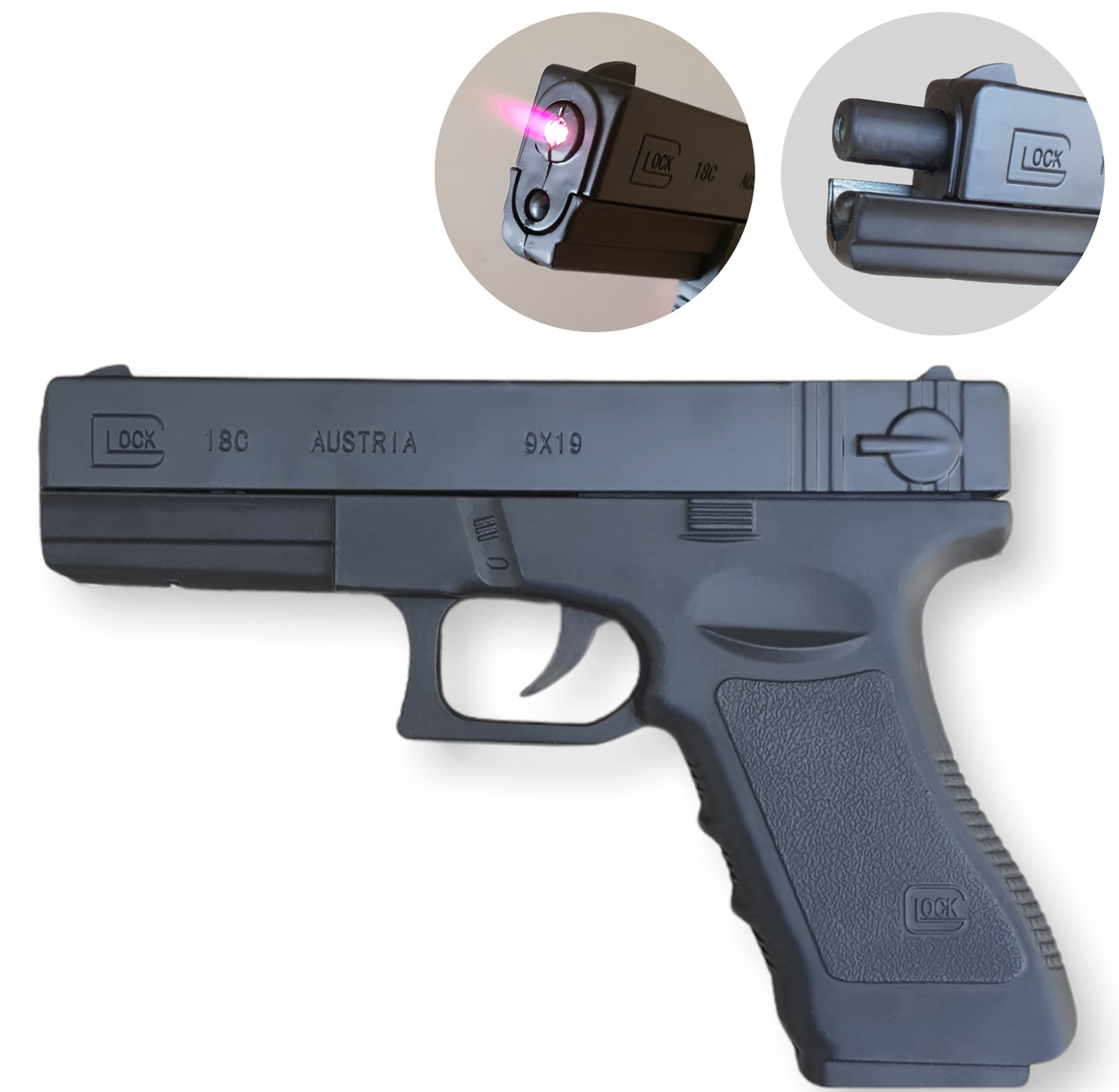 Пистолет Зажигалка Сувенирная "GLOCK" — в Категории "Зажигалки" на Bigl ...