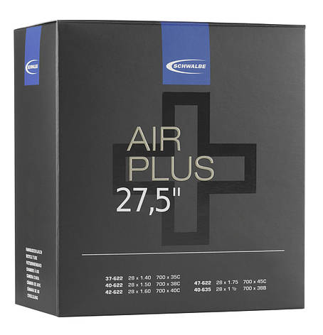 Камера Schwalbe 27,5" (40/62-584) AV21AP AIR PLUS 40/62-584 IB AGV 40mm, фото 1