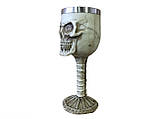 Бокал з черепом 200 мл — винний келих у суворому готичному стилі, фото 5