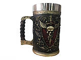 Кухоль Чашка 3D Skull Mug Череп пивний кухоль з Гербом Крилатого Черепа, фото 5