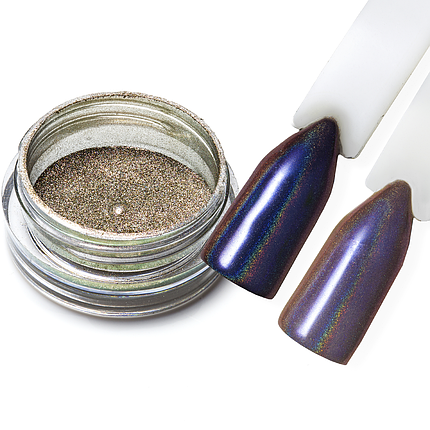 Дзеркальна втирка, пудра Голограмная Павич №8 2 г, фото 1