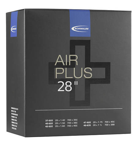 Камера Schwalbe 28" (40/62-622) AV19AP AIR PLUS IB AGV 40mm, фото 1