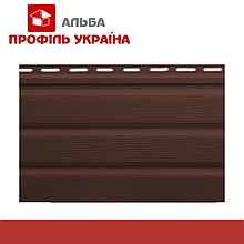 Айдахо - карнизна підшивка - ПАНЕЛЬ Айдахо коричневий БЕЗ ПЕРФОРАЦІЇ 3,0 М; 0,90 М2