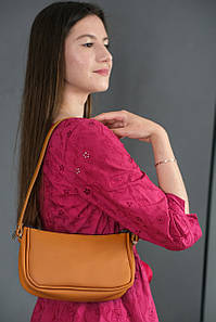 Сумка жіноча. Шкіряна сумочка "Джулс". шкіра Grand, колір Бурштин