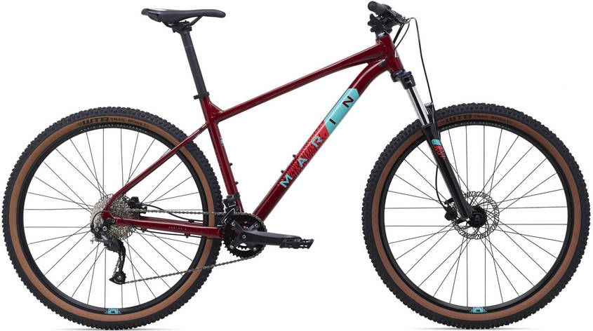 Велосипед Marin BOBCAT TRAIL 4 рама - L 2021 29" Gloss Crimson/Teal/Red, фото 1