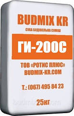 ПОЛІМЕРЦЕМЕНТНА ШВИДКОТВЕРДІЮЧА СУМІШ ДЛЯ ВЛАШТУВАННЯ ЖОРСТКОЇ ГІДРОІЗОЛЯЦІЇ BUDMIX KR ГИ-200С (25 КГ)