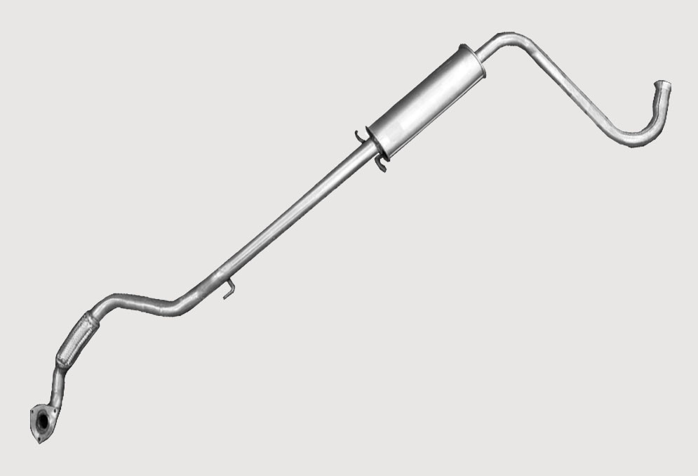 Резонатор Ланос, Сенс BOSAL (293-049) (під хомут седан) Нержавіюча сталь. Оригінал. Посилений /Босал/