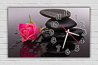 Кварцові годинники настінні, настінні годинники офіс, оригінальні настінні годинники Рожева троянда, 30х50 см