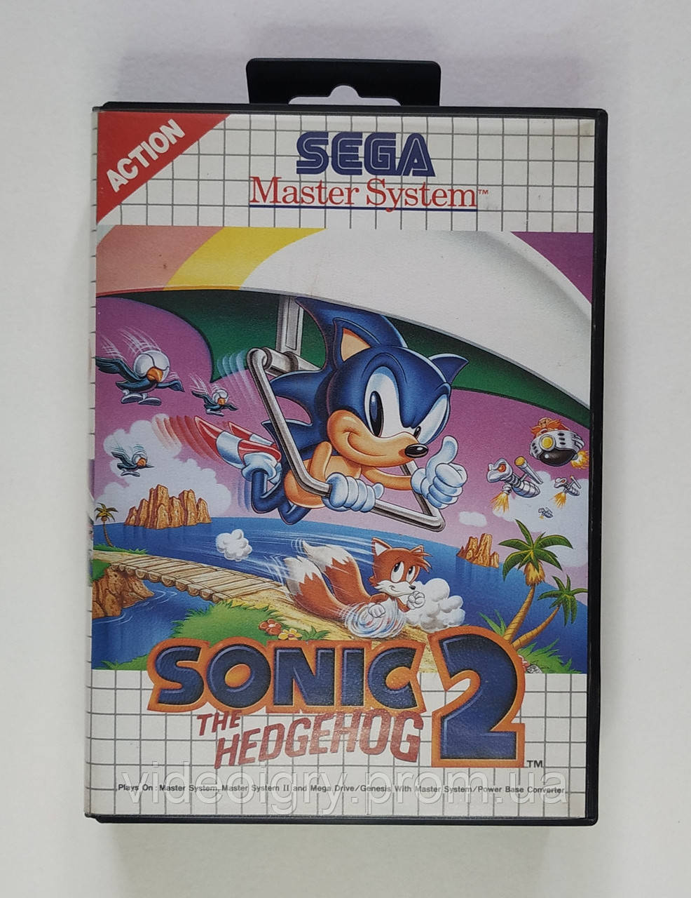 Sonic The Hedgehog 2 Sega Master System 8-bit cartridge (оригинал) PAL