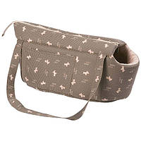 Сумка-переноска для собак і котів, Flamingo Dogcity ФЛАМІНГО ДОГСІТІ, коричневий, 40*25*23 см, Бельгія.