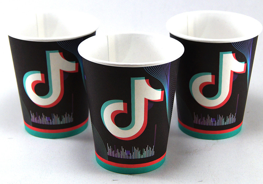 Стакани паперові "Вечірка. Тік Ток", 10 шт, Набор стаканчиков "Tik Tok", фото 1