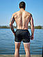 Чорні чоловічі купальні шорти плавальні XL, пляжні шорти для чоловіків, плавки-шорти для купання і плавання, фото 3