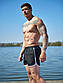 Чорні чоловічі купальні шорти плавальні XL, пляжні шорти для чоловіків, плавки-шорти для купання і плавання, фото 4
