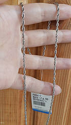 Срібний ланцюжок плетіння синінгпур