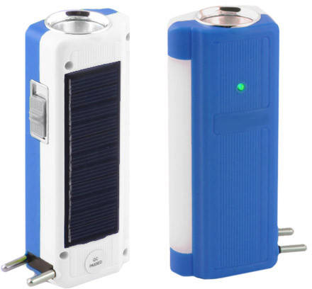 Ліхтар Luxury YJ-1031T 1W+9SMD + solar 2 режими ручної акумуляторний, фото 2