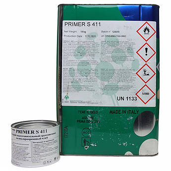 Ґрунтовка PRIMER S 411 підготовчий ґрунтувальний полихлоропреновый клей (Італія) 0,25 л