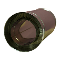 Труба димохідна 1 м Ø 180/250 мм Versia-Lux двостінна нерж/нерж 0,8 мм
