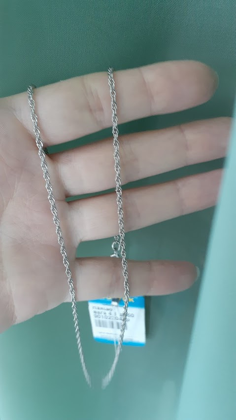 Срібний ланцюжок плетіння синінгпур, фото 1