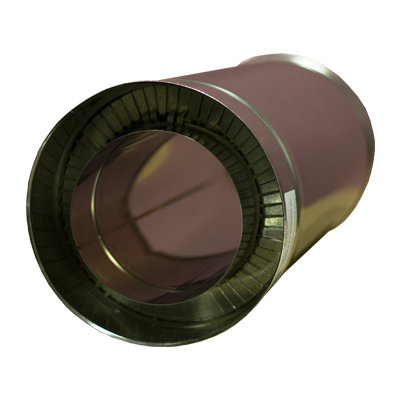 Труба димохідна 0,5 м Ø 120/180 мм Versia-Lux двостінна нерж/нерж 0,5 мм