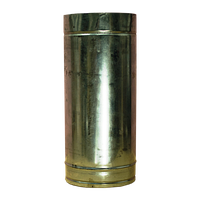 Труба димохідна 0,5 м Ø 160/220 мм Versia-Lux двостінна нерж/оц 0,8 мм