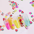 Фимо фрукты для дизайна ногтей 1000 наліпок в упаковці, фото 2