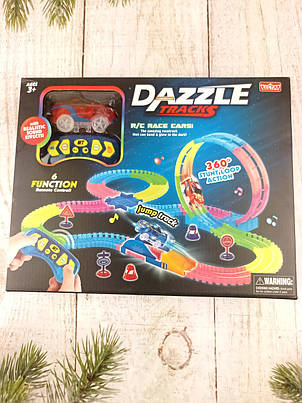 Гоночний автотрек Dazzle Tracks 425 см машинка на радіокеруванні, світло, звук +БАТАРЕЙКИ в комп. (Живі фото), фото 2