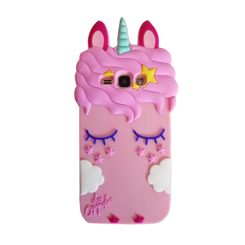 Чохол бампер Єдиноріг 3D гумовий для Samsung Galaxy J1/моделі j120 2016