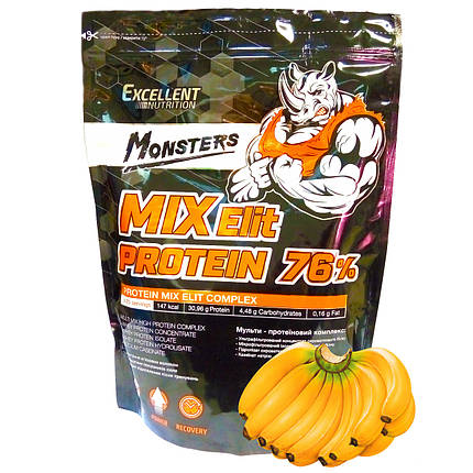 Сироватковий протеїн Excellent Nutrition MIX Elit Protein 76% 1000 г, фото 1