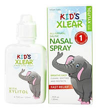 Xlear, kid's Xlear, сольовий назальний спрей, 22 мл