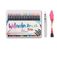 Набор акварельных фломастеров Watercolor brush pen ART SET 20