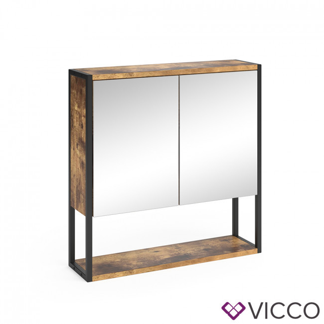 Дзеркальна шафка у стилі лофт Vicco Fyrk