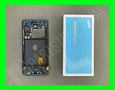 Дисплей Samsung G780 Black S20 FE (GH82-24214A) сервісний оригінал у зборі з рамкою