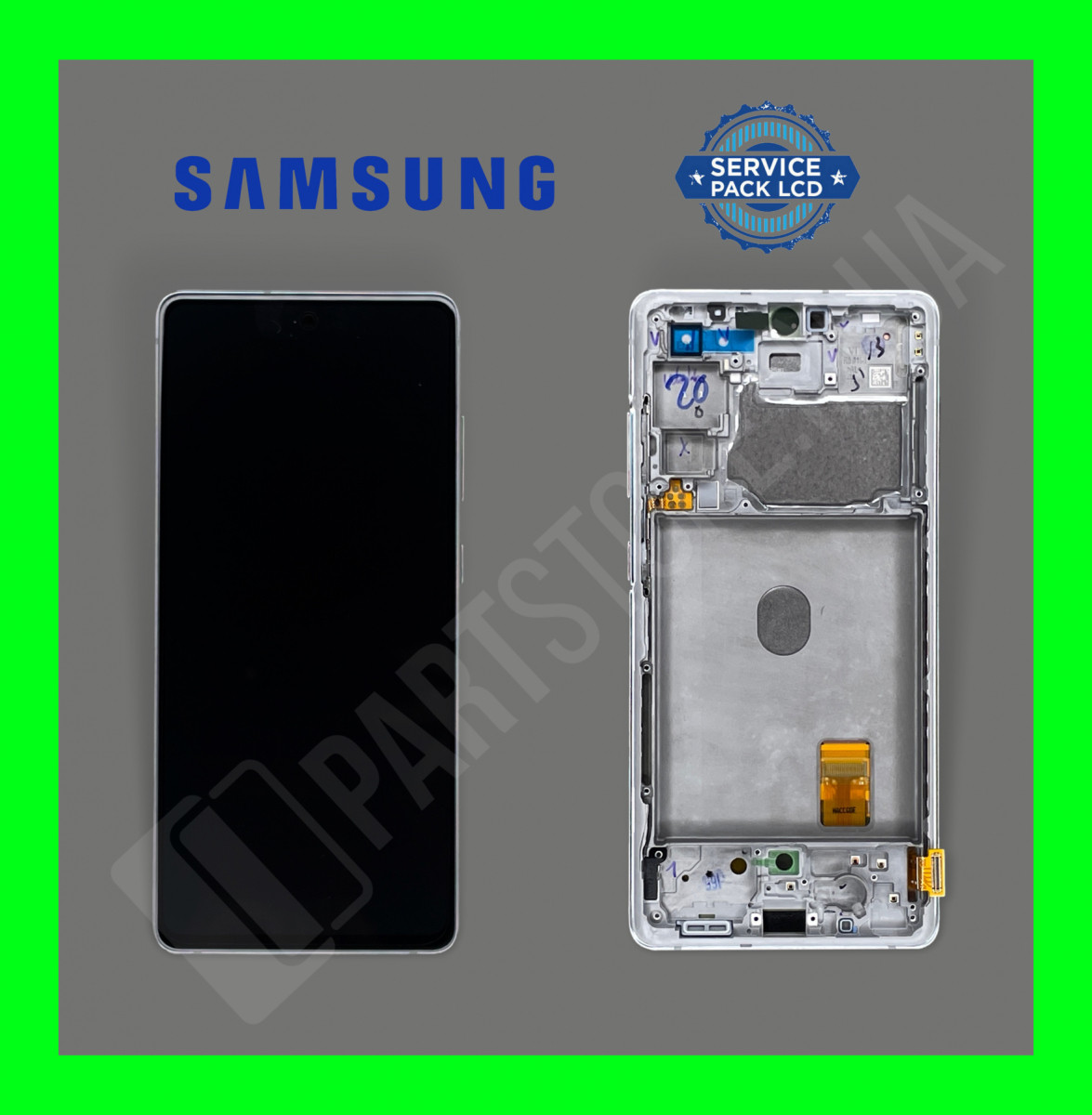 Дисплей Samsung G780 White S20 FE (GH82-24220B) сервисный оригинал в сборе с рамкой - фото 2 - id-p1438148953