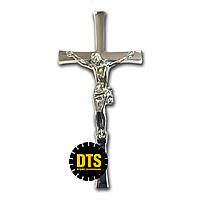 Крест декоративный хромированный 25х12 см